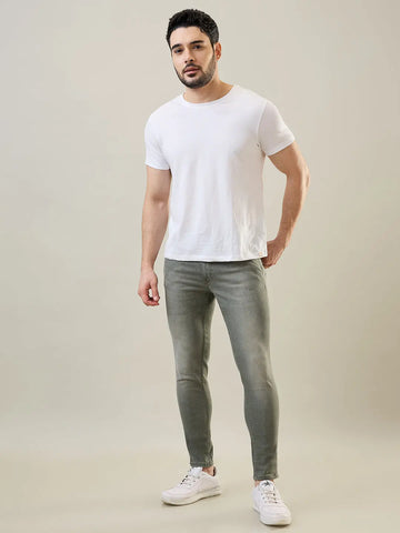 Tim Paris Jeans - Olive Green Ankle Fit Denim Tim Paris
