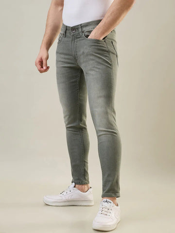 Tim Paris Jeans - Olive Green Ankle Fit Denim Tim Paris