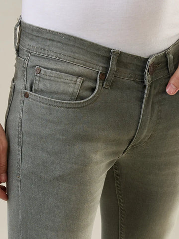 Tim Paris Jeans - Olive Green Ankle Fit Denim Tim Paris