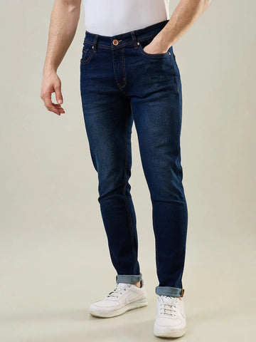 Dark Indigo Hugo Skinny Fit Denim Jeans Tim Paris