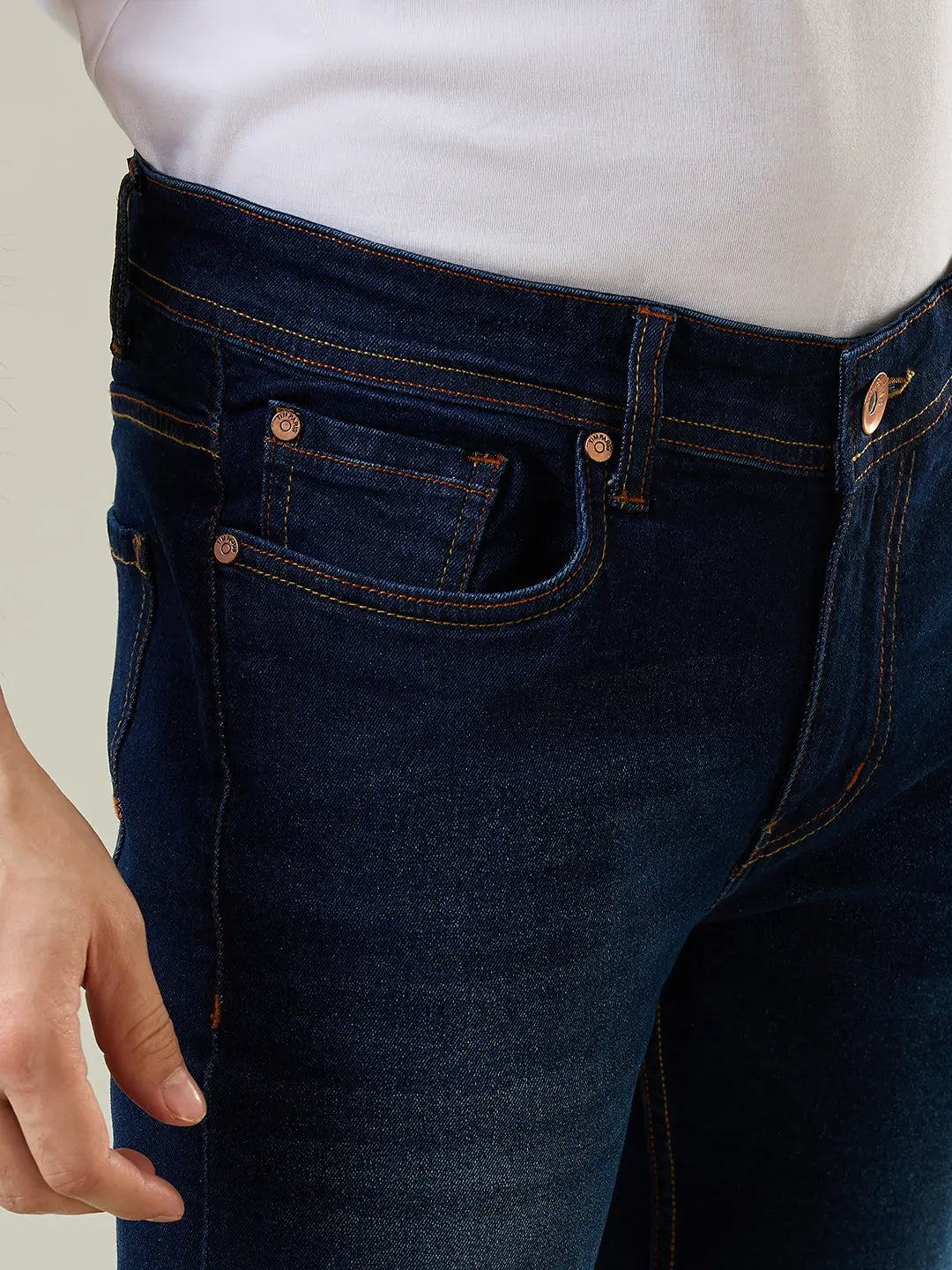 Dark Indigo Hugo Skinny Fit Denim Jeans Tim Paris