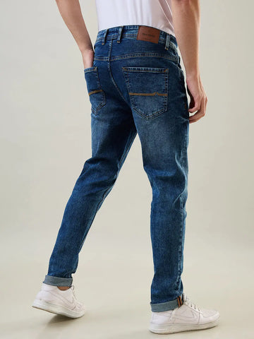 Tint Towel Blue Ferdinand Slim Tapered Fit Jeans Tim Paris
