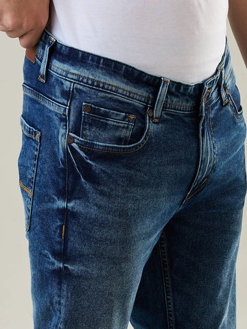 Tint Towel Blue Ferdinand Slim Tapered Fit Jeans Tim Paris