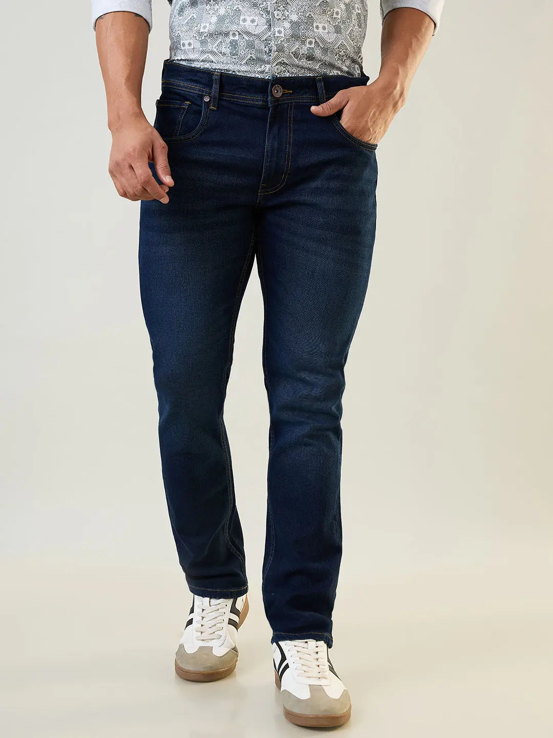 Dark Indigo Parker Slim Straight Jeans TIM PARIS