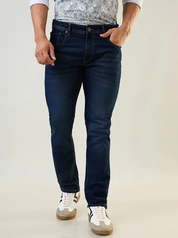 Dark Indigo Parker Slim Straight Jeans TIM PARIS