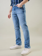 Light Indigo Parker Slim Straight Jeans