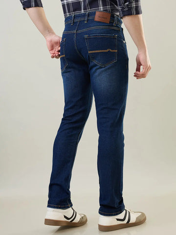 Medium Indigo Parker Slim Straight Jeans TIM PARIS