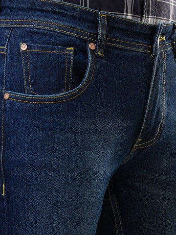 Medium Indigo Parker Slim Straight Jeans TIM PARIS