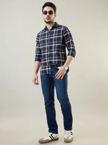 Medium Indigo Parker Slim Straight Jeans TIM PARIS