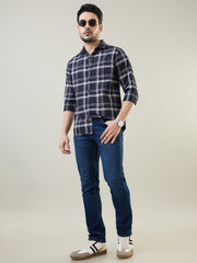 Medium Indigo Parker Slim Straight Jeans