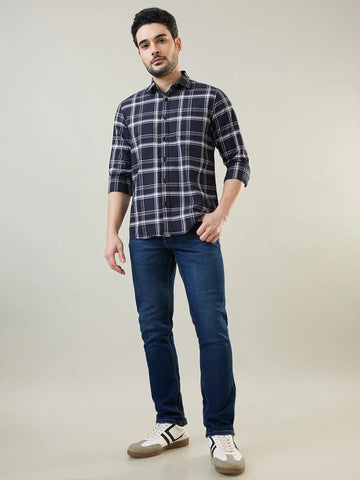 Medium Indigo Parker Slim Straight Jeans TIM PARIS