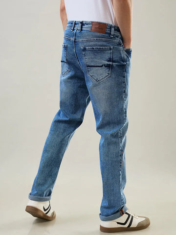 Light Indigo Logan Straight Fit Jeans Tim Paris