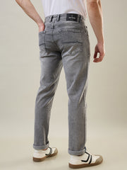 Grey Parker Slim Straight Jeans