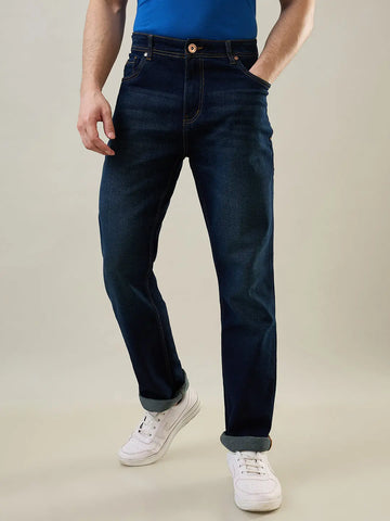 Dark Tint Logan Straight Fit Denim Jeans Tim Paris