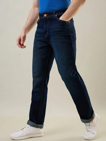 Dark Tint Logan Straight Fit Denim Jeans Tim Paris