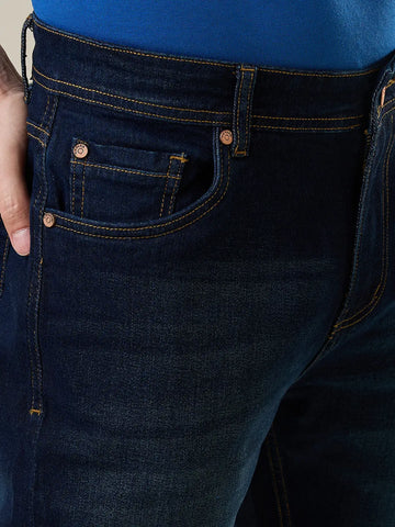 Dark Tint Logan Straight Fit Denim Jeans Tim Paris