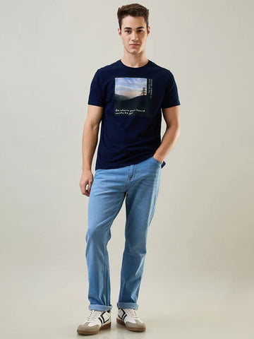 Light Indigo Logan Straight Fit Jeans Tim Paris