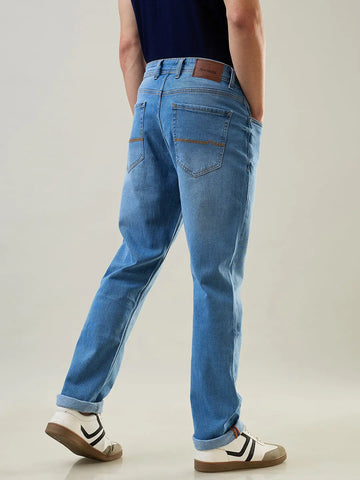 Light Indigo Logan Straight Fit Jeans Tim Paris