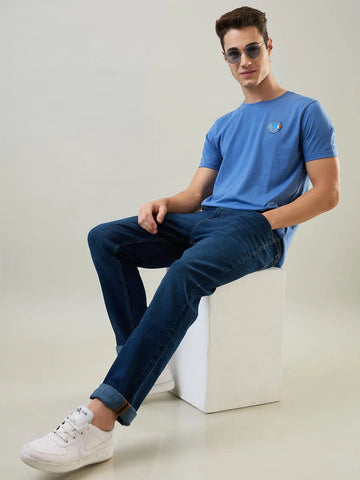 Medium Cloud Logan Straight Fit Jeans Tim Paris