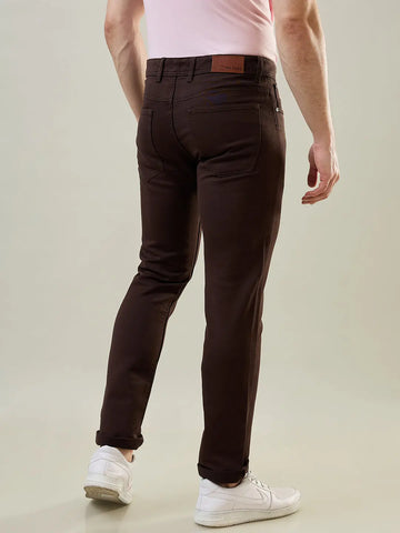 Coffee Ferdinand Slim Tapered Fit Jeans Tim Paris
