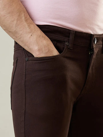 Coffee Ferdinand Slim Tapered Fit Jeans Tim Paris