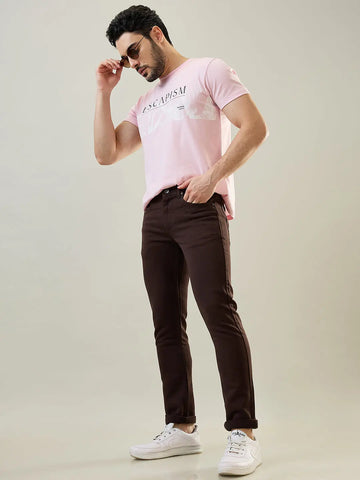 Coffee Ferdinand Slim Tapered Fit Jeans Tim Paris