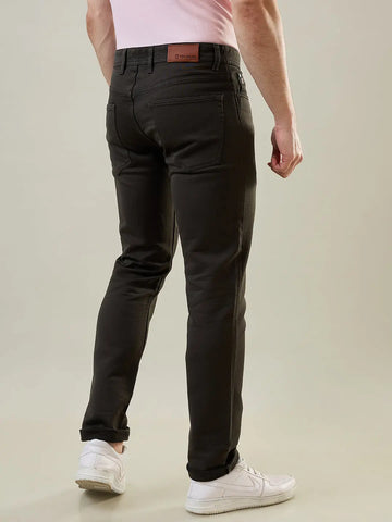 Dark Green Reactive Ferdinand Slim Tapered Fit Jeans Tim Paris