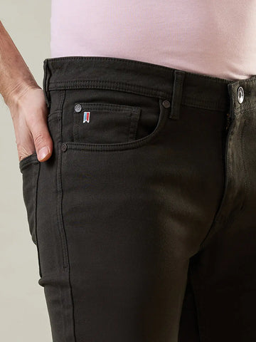 Dark Green Ferdinand Slim Tapered Fit Jeans Tim Paris