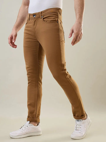 Khaki Ferdinand Slim Tapered Fit Jeans Tim Paris