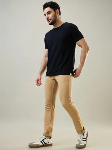 Light Camel Ferdinand Slim Tapered Fit Jeans Tim Paris