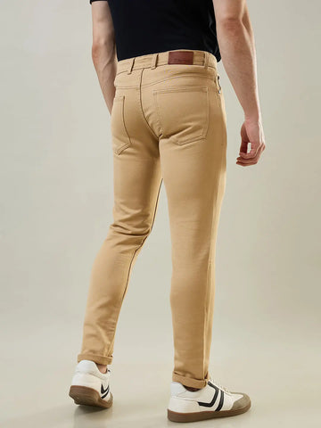 Light Camel Ferdinand Slim Tapered Fit Jeans Tim Paris