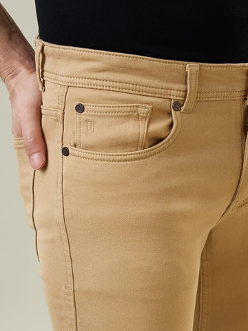 Light Camel Ferdinand Slim Tapered Fit Jeans Tim Paris