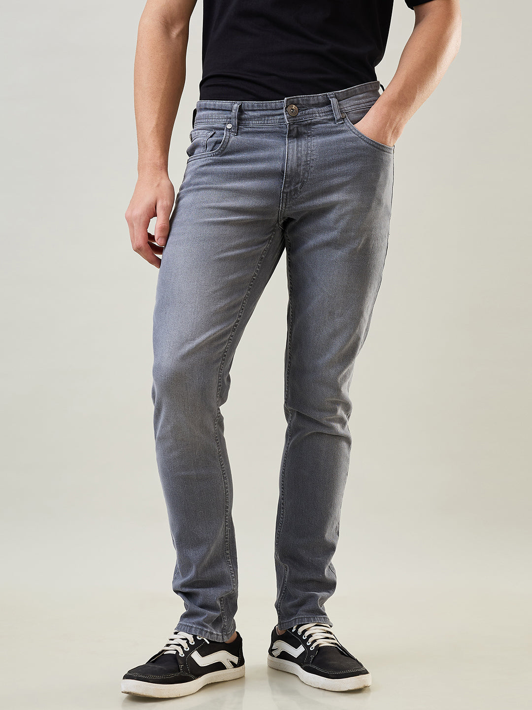 Grey Ferdinand Slim Tapered Fit Jeans