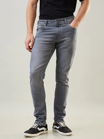 Grey Ferdinand Slim Tapered Fit Jeans Tim Paris