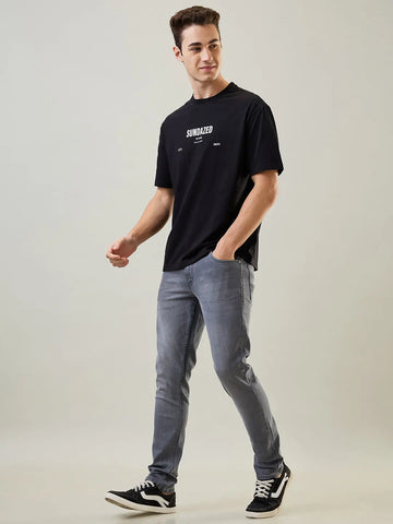 Grey Ferdinand Slim Tapered Fit Jeans Tim Paris