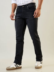 Black Parker Slim Straight Fit Jeans