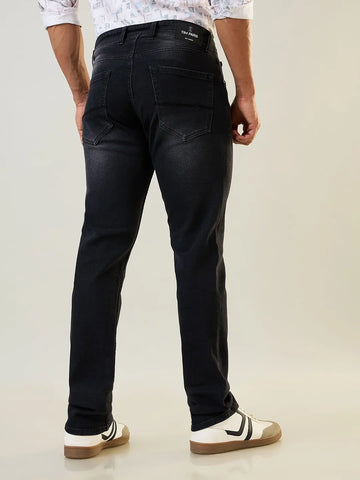 Black Parker Slim Straight Fit Jeans Tim Paris