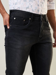 Black Parker Slim Straight Fit Jeans