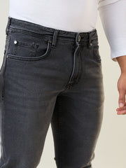 Charcoal Parker Slim Straight Fit Jeans