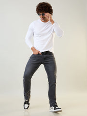 Charcoal Parker Slim Straight Fit Jeans