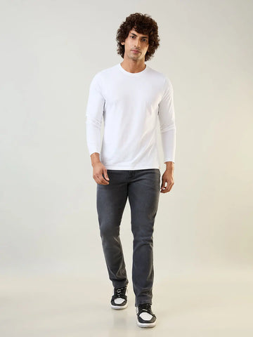Charcoal Parker Slim Straight Fit Jeans Tim Paris