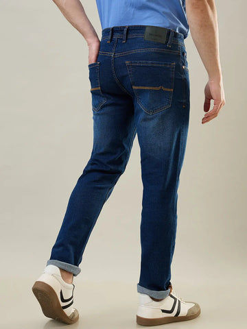 Medium Indigo Ferdinand Slim Tapered Fit Jeans Tim Paris
