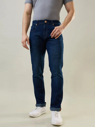Dark Indigo Parker Slim Straight Jeans TIM PARIS