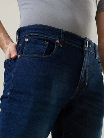 Dark Indigo Parker Slim Straight Jeans TIM PARIS
