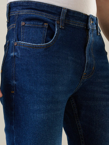 Medium Indigo Parker Slim Straight Fit Jeans Tim Paris