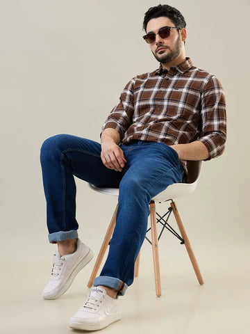 Medium Indigo Parker Slim Straight Fit Jeans Tim Paris