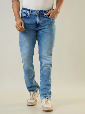 Light Stone Parker Slim Straight Jeans TIM PARIS