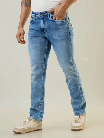 Light Stone Parker Slim Straight Jeans TIM PARIS