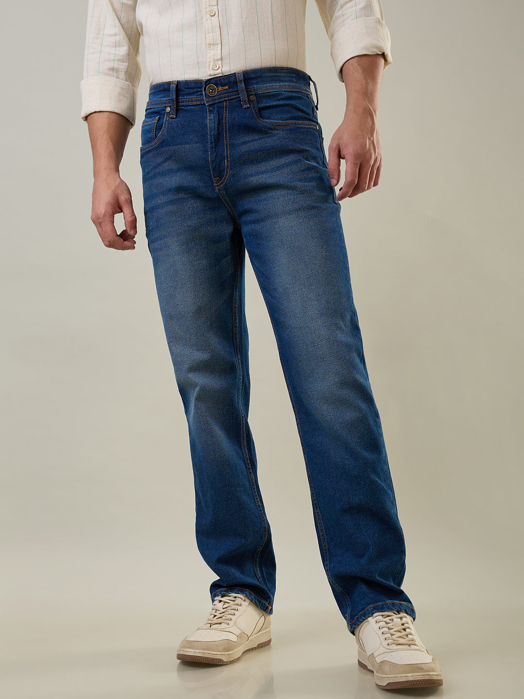 Dark Indigo Logan Straight Fit Jeans