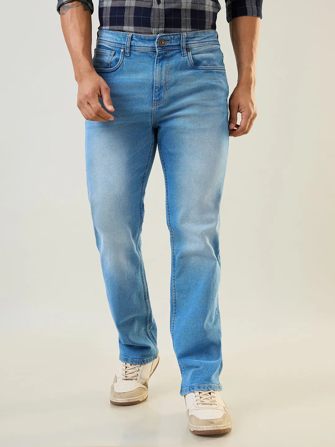 Light Indigo Logan Straight Fit Jeans TIM PARIS